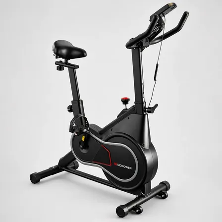 Bicicleta Ergométrica Spinning Mopower Indoor Pro 20kg Preto