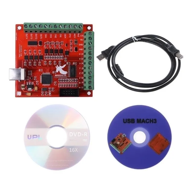 Tarjeta Control Mach3 Interfaz Usb 100khz 4 Ejes Board Cnc 