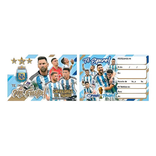 Invitacion De La Seleccion Argentina X10