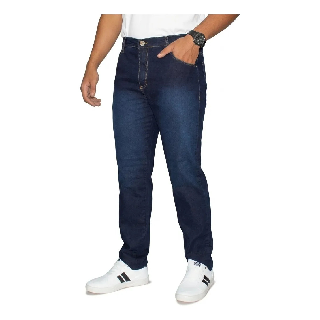 Calça Jeans Masculina Com Lycra.