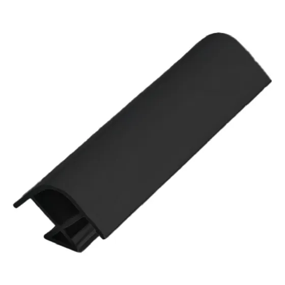 Esquinero Para Rodapie De Pvc Recto Negro (pack 3)