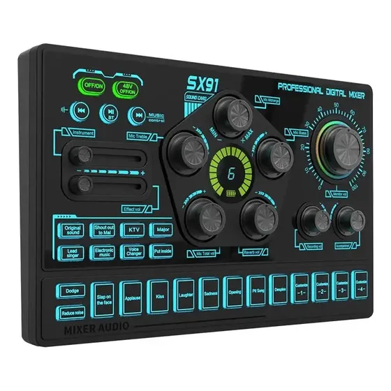 Tarjeta De Sonido Sx91 Con Phantom Power Incorporado | Cuotas sin interés