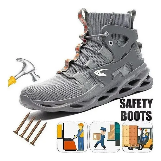 Sapatos De Segurança Respiráveis À Prova De Choque 2023