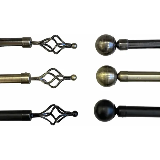 Barrotes Extensibles 28mm. 1 A 2mt. Color 06 Bola Bronce