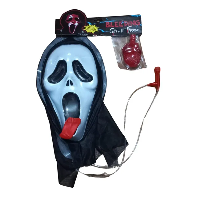 Mascara Ghost Face Scary Movie Lengua Sangre Bomba Halloween