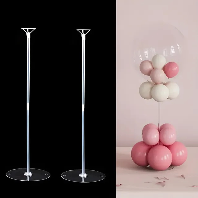 Soporte Para Globo     Con Base  35 Cm    X 2 Unidades
