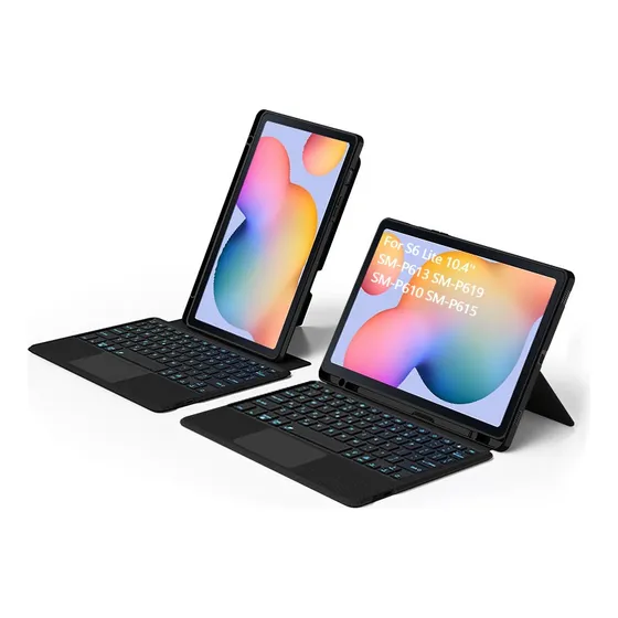 Capa De Teclado Para Galaxy Tab S6 Lite 10,4  Com Capa De Su