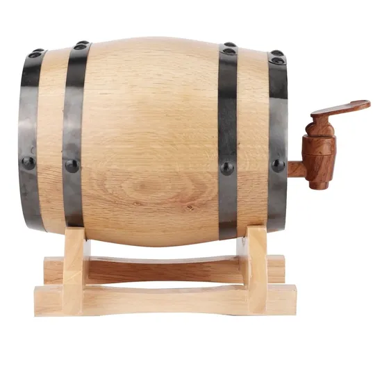 Minibarril De Vino Homebrew Keg, Portátil, De Madera De Robl