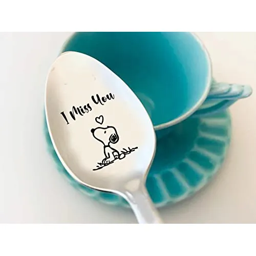 Cuchara Grabada Regalo Texto Ingl  I Miss You  Acero Para 7 