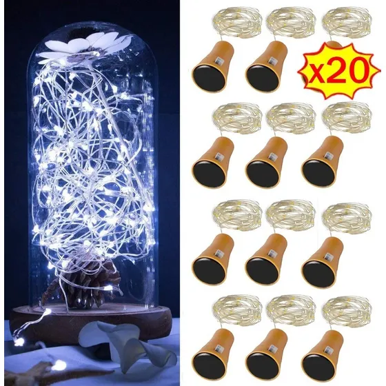 Do Kit 20 Luzes De Natal Para Garrafas Ao Ar Livre
