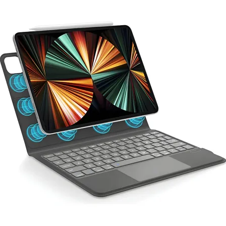 Capa De Teclado Magico Keyboard Slim P iPad 11 A16 2025 10th Preto