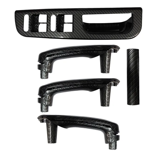 Kit Asidero Jaladeras Vw Jetta Golf Clásico A4 Color Fibra