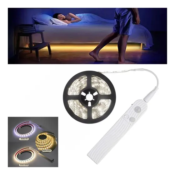 Fita Led Smd 2835 Adesiva Flexível 3m Sensor Presença 3