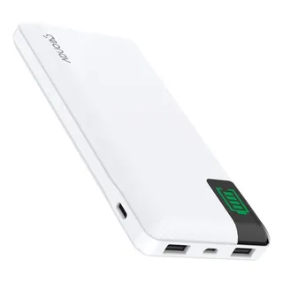 Power Bank 16000mah 2 Usb + 1 Usb-c Branco Geonav Branco Power Bank 16000mah 2 Usb + 1 Usb-c Branco Geonav Branco