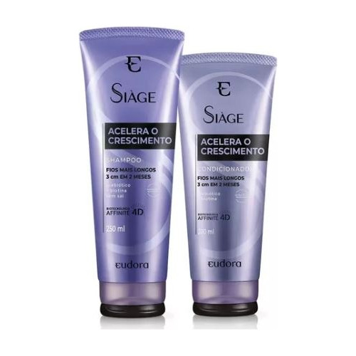 Acelera O Crescimento Siàge Eudora / Shampoo + Condicionador Acelera O Crescimento Siàge Eudora / Shampoo + Condicionador