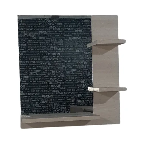 Repisa Con Espejo Moderno Madhier Para Baño O Sala