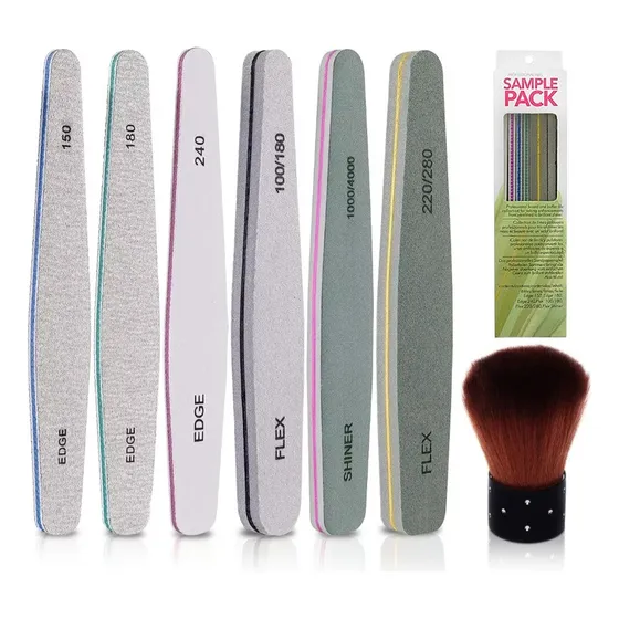 Set De 6 Limas De Uñas Profesionales, Doble Cara, Pulido