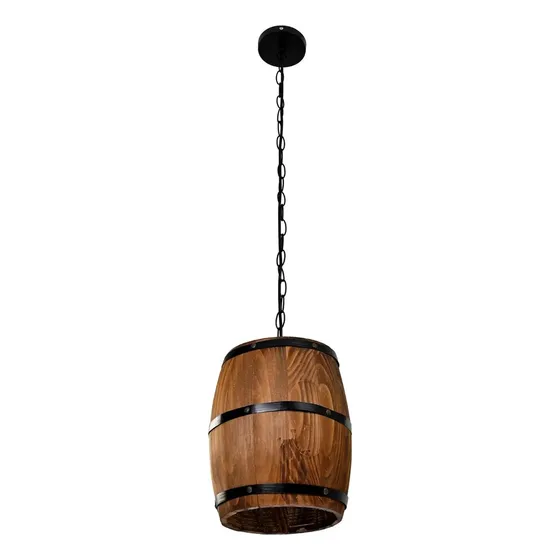 Luz Pendente De Barril De Vinho De Madeira, Luz Pendente, Lu