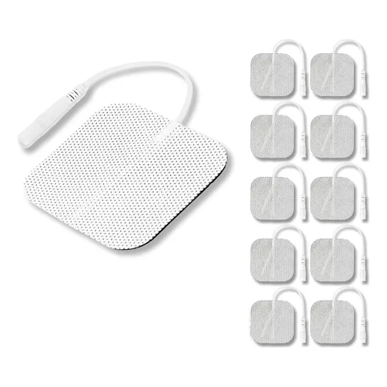 Pack 10 Electrodos Adhesivos Gel Reutilizables 5x5cm