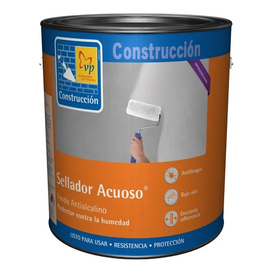 Fondo Sellador Impermeable Base Agua Blanco Galón Vp  