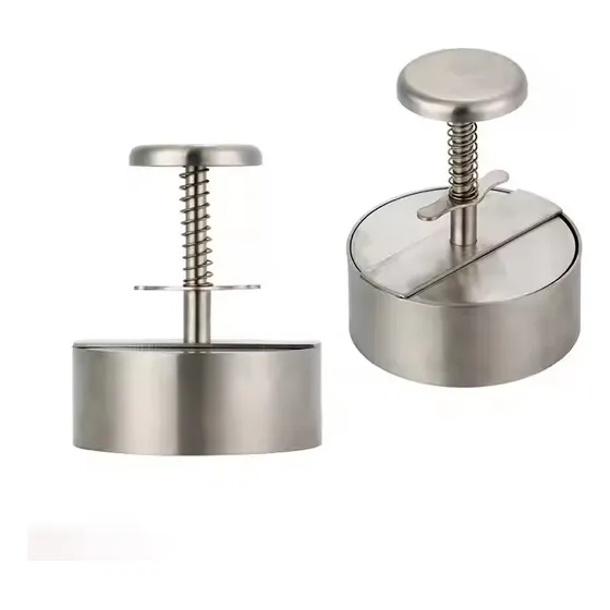Hamburguesero Golpe Molde Para Hamburguesas 14 Cm Acero Inox