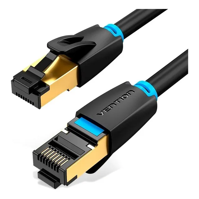 Cat 8 Cabo De Rede - Vention Fibra 2000mhz Gigabit 40gbps 3m