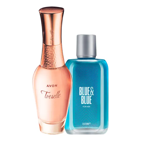 Treselle Avon + Blue And Blue Cyzone Dama 