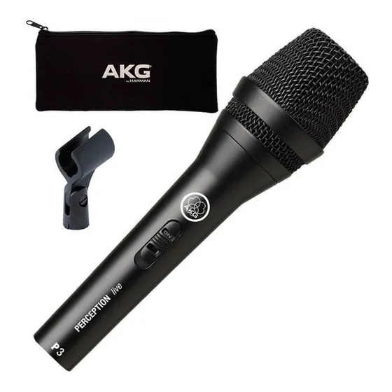 Microfone Akg Perception P3 S Dinâmico Cardioide
