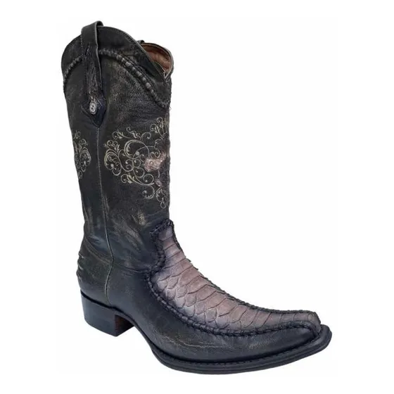 Bota Montana Original Phyton Floreta Versace Miel Gris Piton