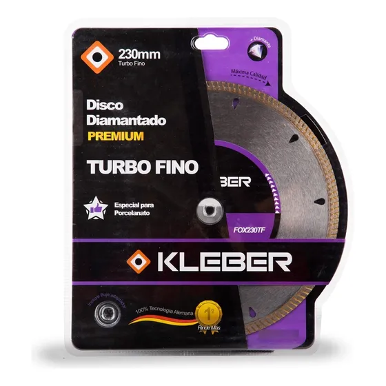 Disco Diamantado Turbo Fino 230mm Kleber Color Violeta