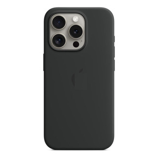 Capa De Silicone Para Apple iPhone 15 Pro Max - Preta Capa De Silicone Para Apple iPhone 15 Pro Max - Preta