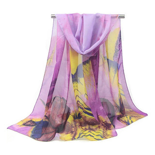 Chalina Pashmina Para Dama Flores De Otoño Chalina Pashmina Para Dama Flores De Otoño