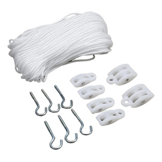 Kit Completo Reparo Varal De Teto Ou Parede Com 40m De Corda Kit Completo Reparo Varal De Teto Ou Parede Com 40m De Corda