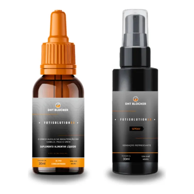 Kit Dht Blocker | 1 Mês + Spray  Para Calvíce - Loja Oficial