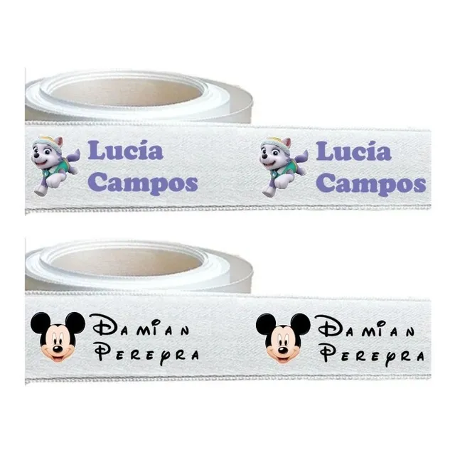 Etiqueta Cinta C/ Nombre Totalmente Personalizada Para Ropa
