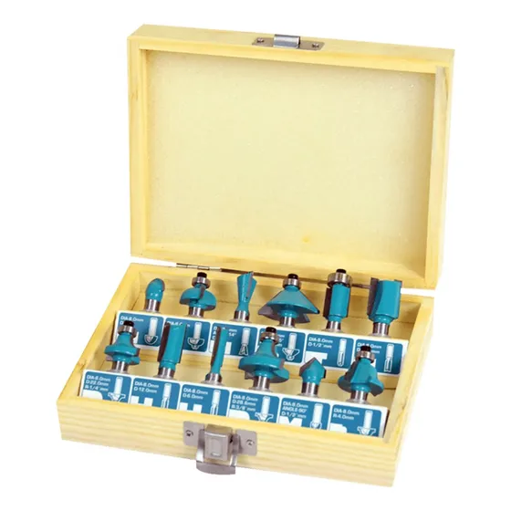 Set De Puntas Para Ruteadora 8mm Caja 12pcs - Tacsr1121