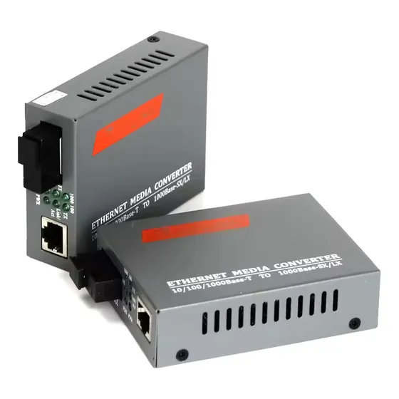 Convertidor De Medios Fibra Óptica Ethernet 1000mbps 25km