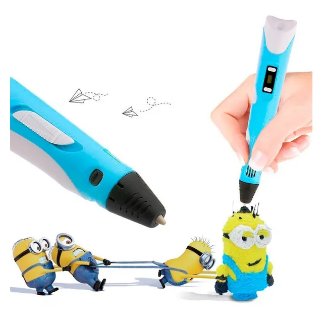 Lápiz 3d Bolígrafo 3d +6 Filamentos+base+pantalla Led