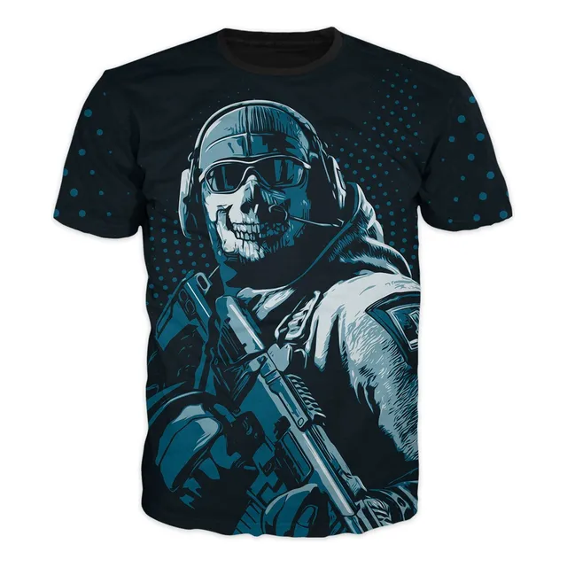Camiseta Ilustrada Con Call Of Duty Mobile Warfare Black 