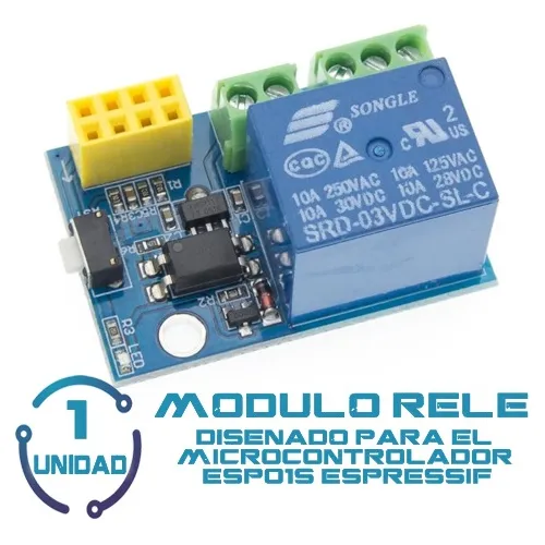 1 Unid Modulo Rele Para Microcontrolador Esp01 Esp01s