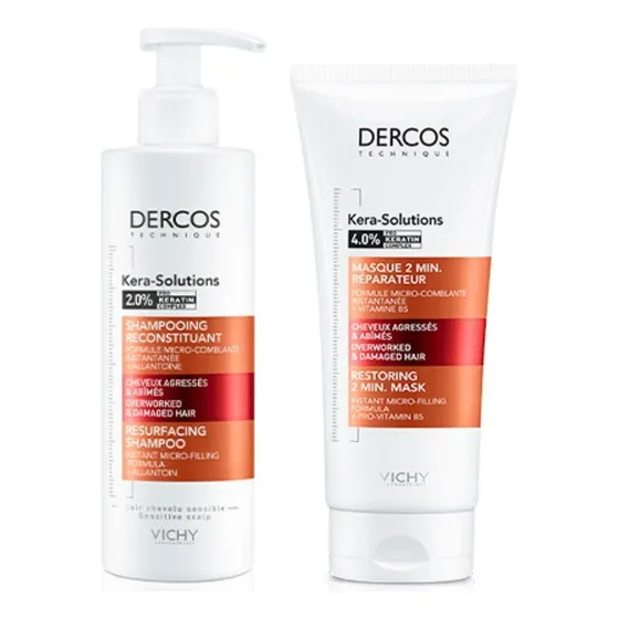 Pack Dercos Vichy Kera Solutions Shampoo + Mascara