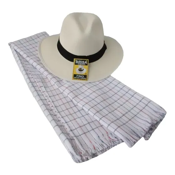 Sombrero Aguadeño En Lona Y Poncho Paisa Hombre Y Mujer