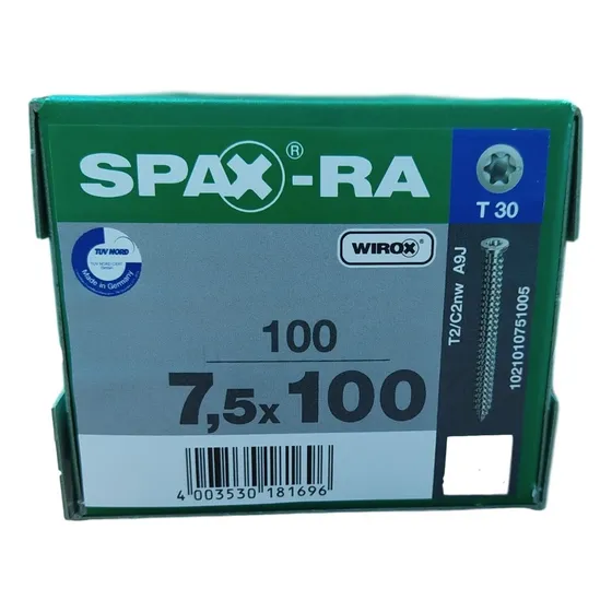 Tornillos Spax Ra 7.5 X 100mm P Concreto No Necesita Taquete