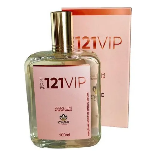 Perfume Feminino 121 Vip Rose Eau De Parfum 100ml Zyone Brz Blossom