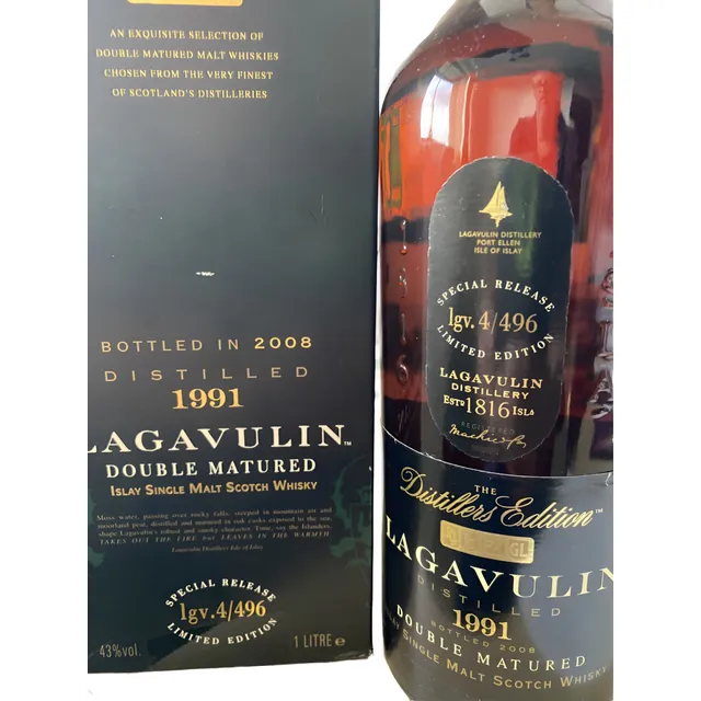 Whisky Lagavulin 1991 Islay Rare Single Malt Double Matured