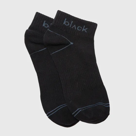 Short Socks Line Stretch Blue Black Bubba