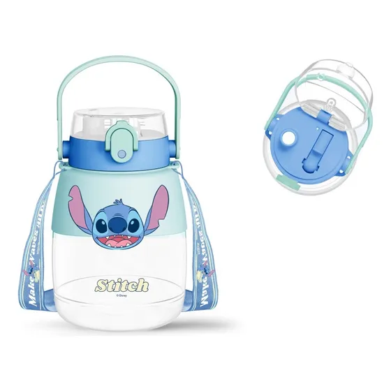 Lilo & Stitch - Botella Plástica Con Correa 1300ml