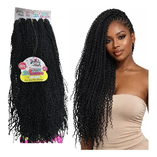 Aplique de Cabelo Cherey Micro Zizi Miojinho para Crochet Braid 60