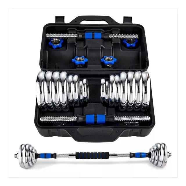 Kit Pesas Lincky Mancuernas Con Barra Discos Ejercicio Gym 30kg