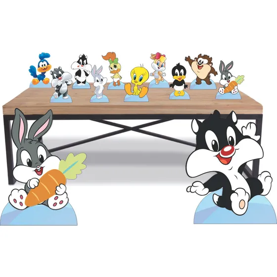 Baby Looney Tunes - Kit Display 8 De Mesa 2 Chão